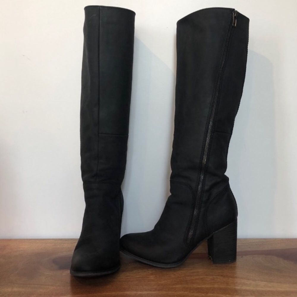 Also knee high boots